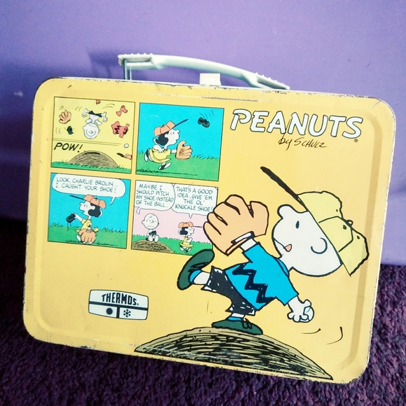 Peanuts vintage lunchbox & Snoopy plaque bundle. - Picture 3 of 16